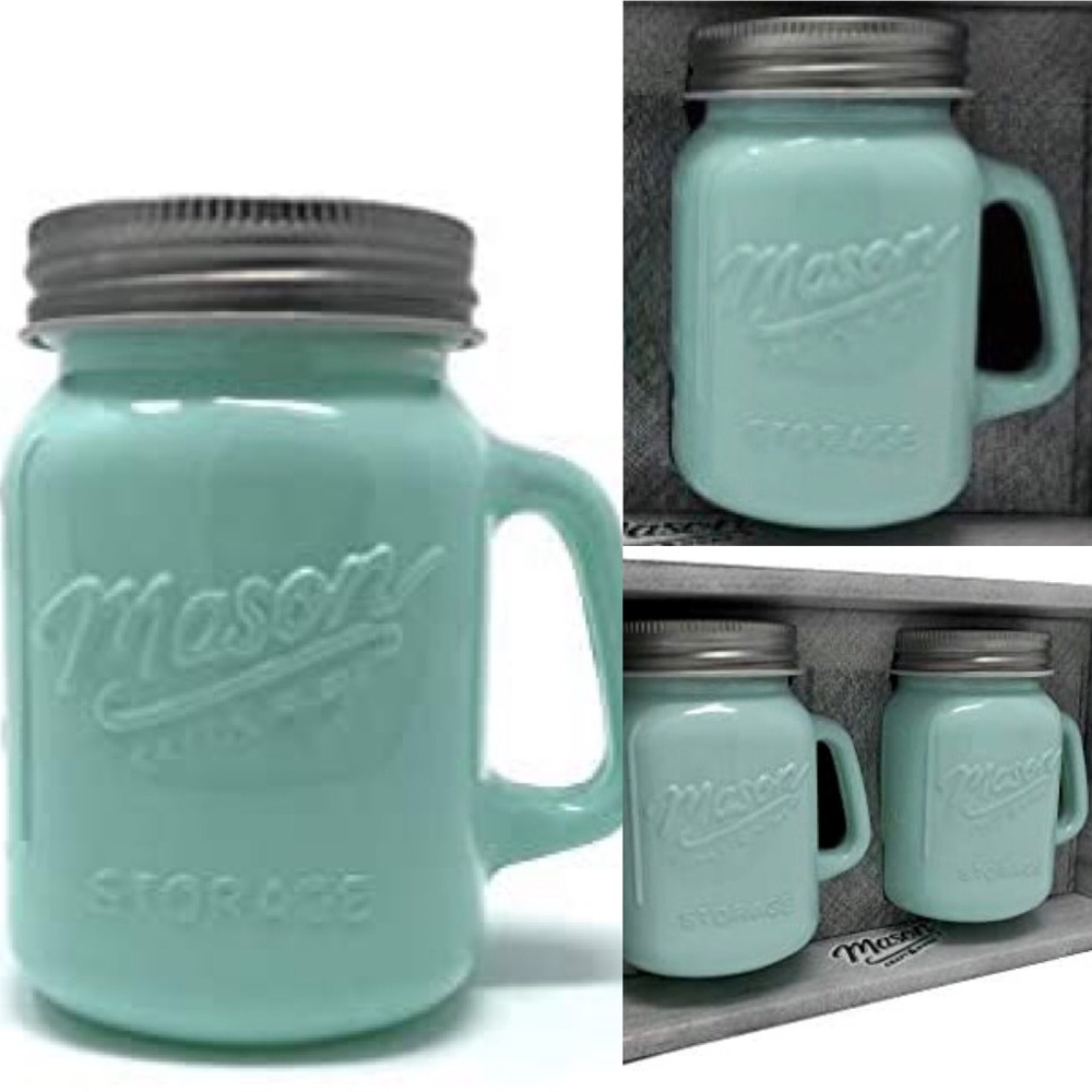 MASON CRAFT SET OF 2 SALT PEPPER SHAKER MILK GLASS - Picture 11 of 16